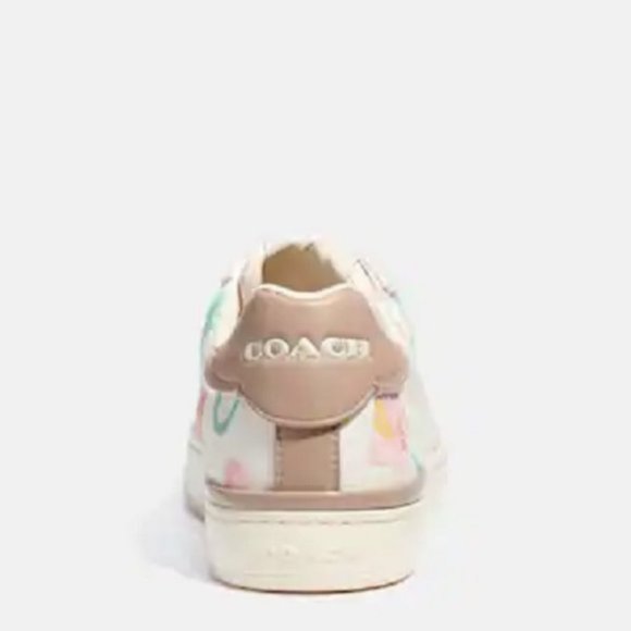 $108 *NEW* COACH Clip Low Top Sneaker With Floral - Picture 2 of 6